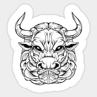 Cattle Bull Sticker